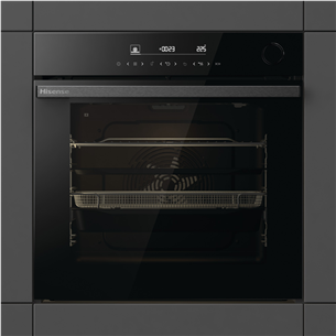 Orkaitė Hisense, 77 L, pirolizė, juoda Prekė-BSA66346PBGWI BSA66346PBGWI