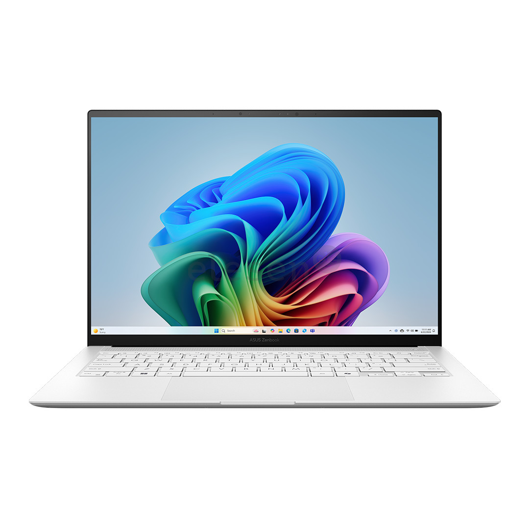 Asus Zenbook S 14, 14'', 3K, OLED, Core Ultra 5, 16 ГБ, 512 ГБ, Copilot+, ENG, белый - Ноутбук