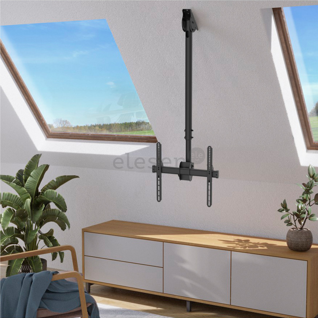 Hama TV Ceiling Mount, 65", maximum weight 50 kg, black - TV ceiling mount