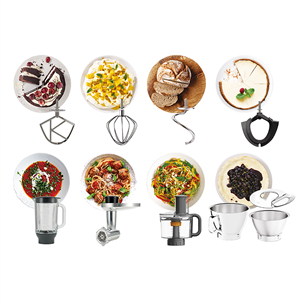 Virtuvinis kombainas Kenwood Titanium Chef Baker, 5 L/1.6 L, 1200 W, sidabrinis Prekė-KVC85.594SI