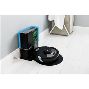 Shark Matrix Plus, Wet & Dry, juodas – Dulkių siurblys robotas su savaime išsituštinančiu pagrindu
