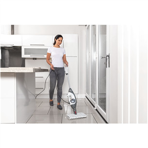 Shark Klik n’ Flip, белый/серый - Паровая швабра