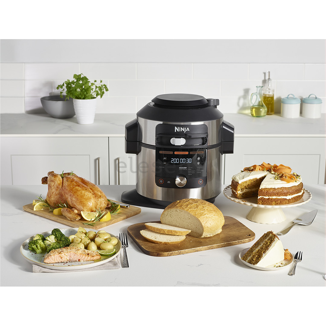 Ninja Foodi MAX 12-in-1 SmartLid, 7,5 l, nerūdijančio plieno spalvos - Daugiafunkcinis puodas