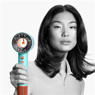 Plaukų džiovintuvas Dyson Supersonic Nural Ceramic Pop, 1600 W, mėlynas/oranžinis   Prekė-SUPERSONIC.NURALCP