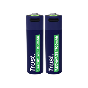 Trust USB-C rechargeable AA batteries, 2 vnt. - Įkraunamos baterijos 25584