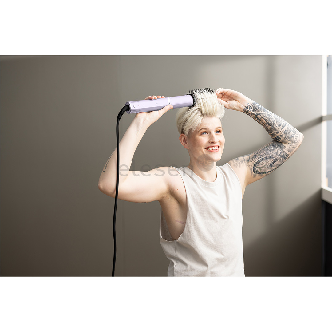 Shark FlexStyle 5 viename, 1400 W, šviesiai violetinės - Plaukų formavimo šukos