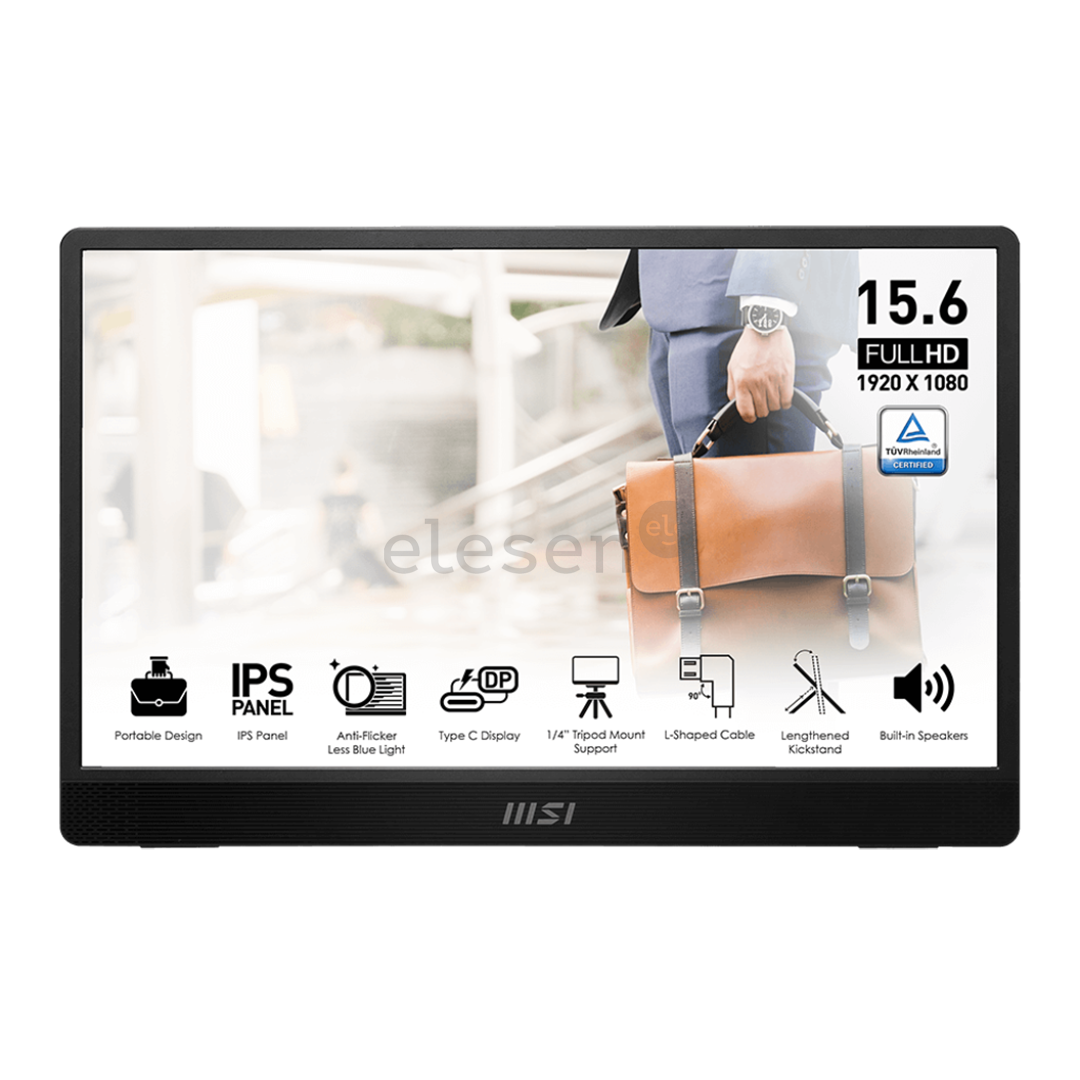 MSI PRO MP161 E2, 15,6'', Full HD, gray - Portable monitor
