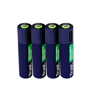 Įkraunamos baterijos  Trust USB-C rechargeable AAA batteries, 4 vnt.   Prekė–25671 25671