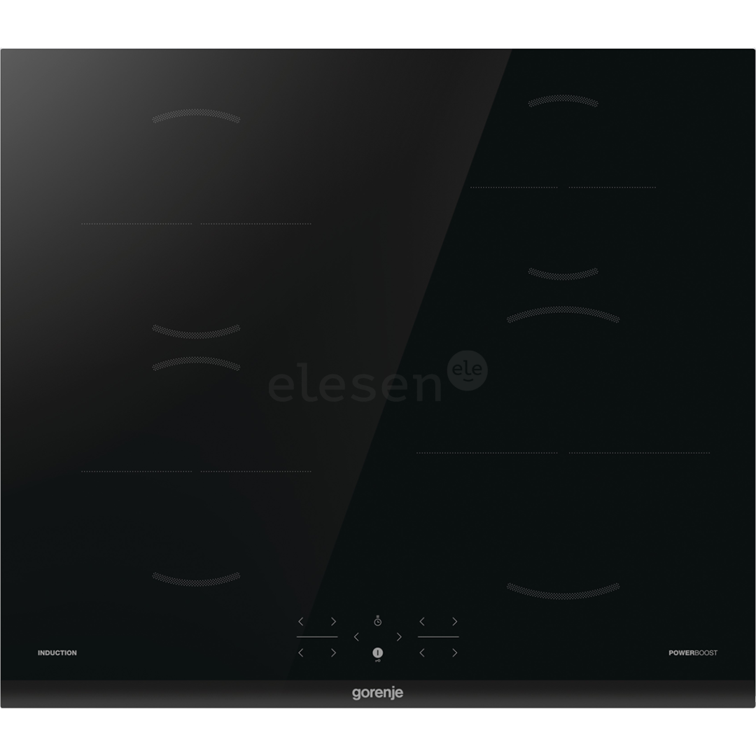 Gorenje, width 59.5 cm, black - Built-in Induction Hob Item - GI6401BC