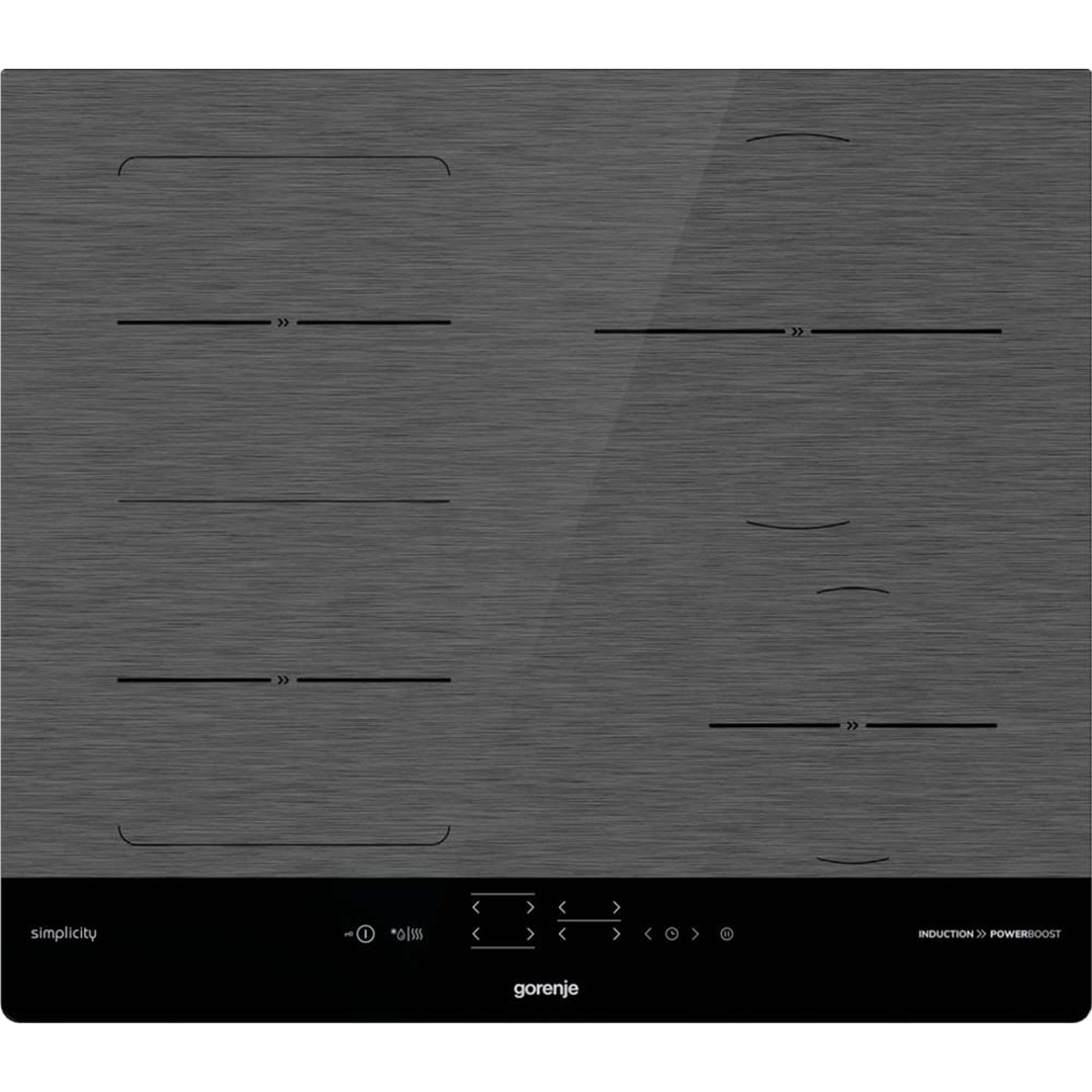 Gorenje, width 59.5, black - Built-in induction hob