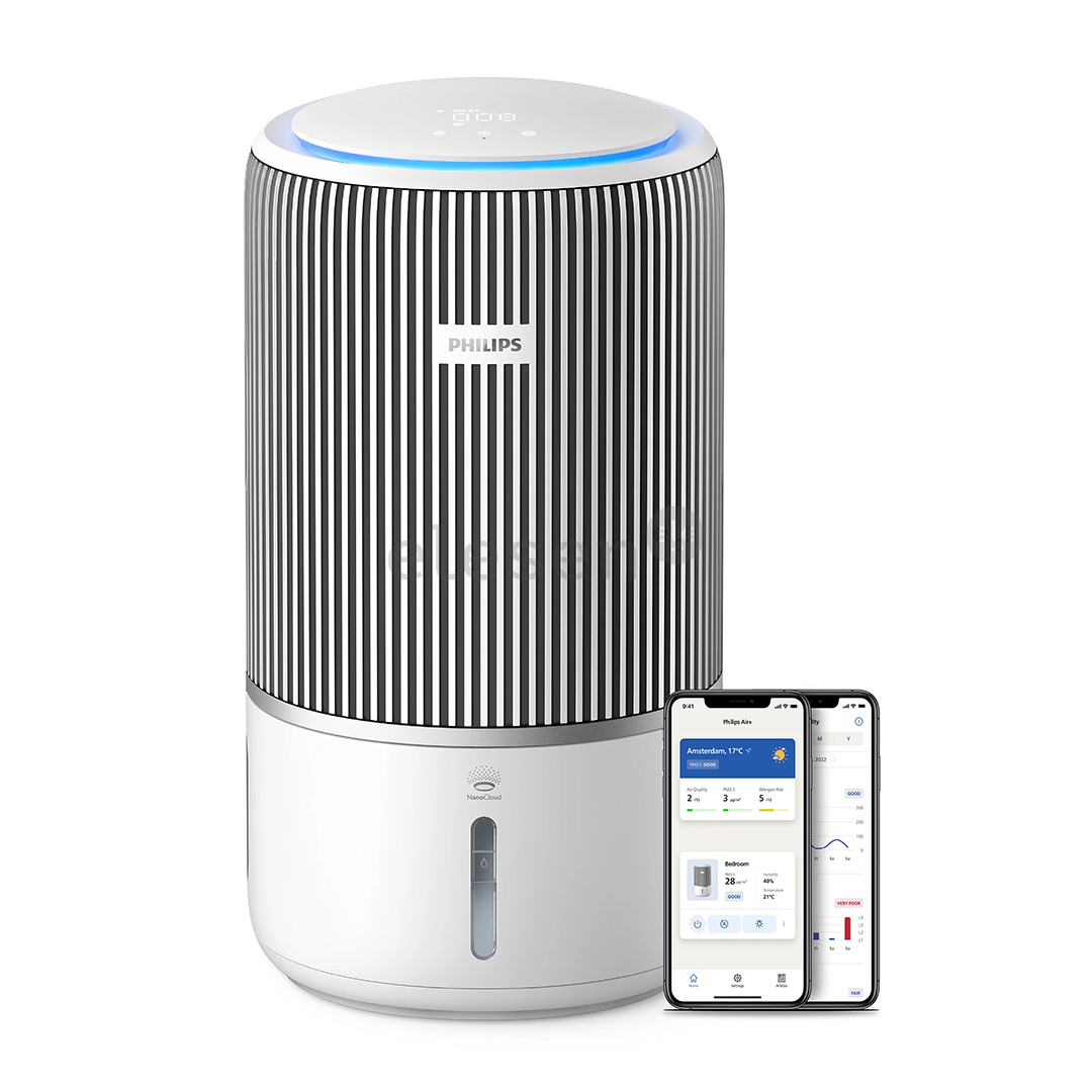 Philips PureProtect Water 3400 Series, baltas – 2 viename oro valytuvas ir drėkintuvas