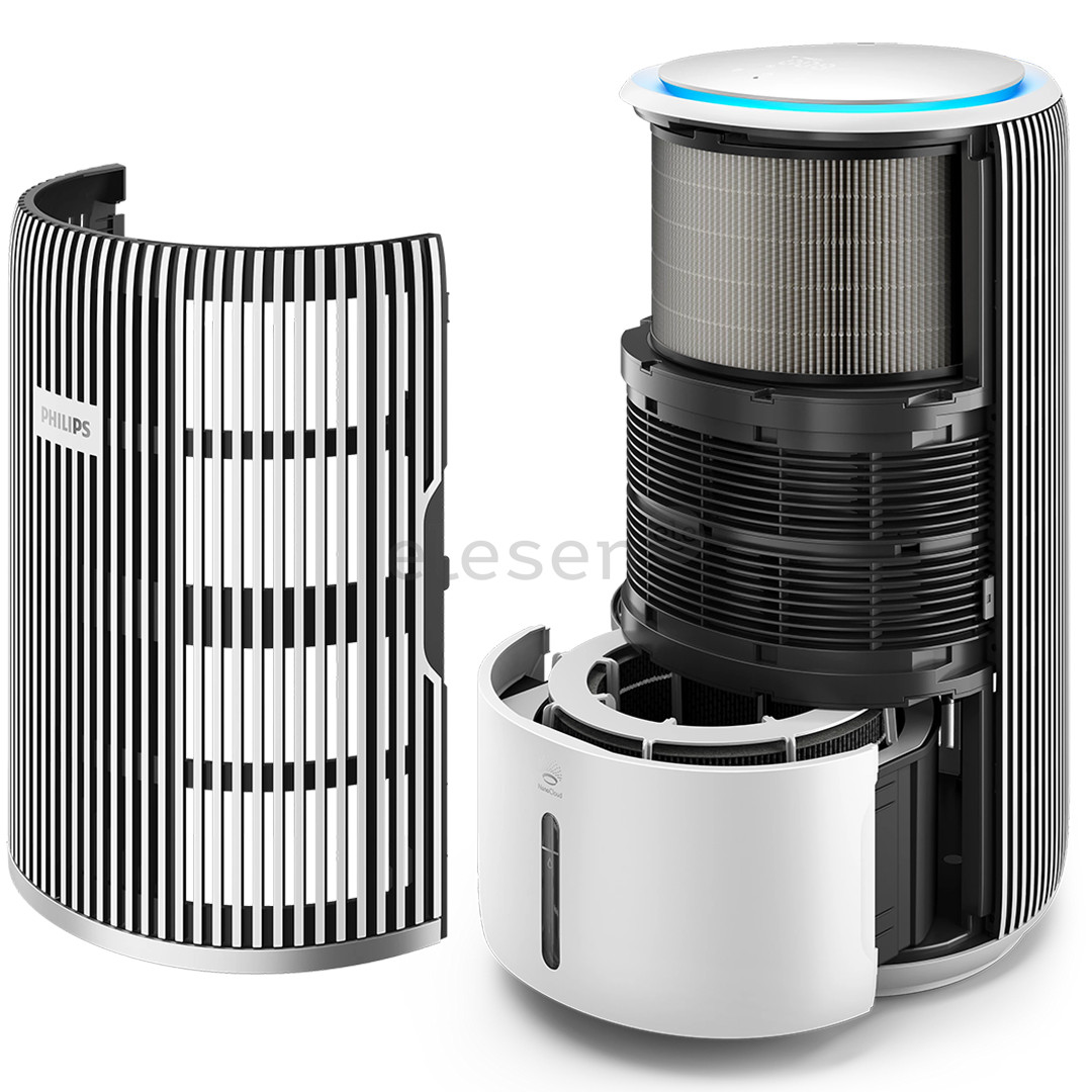 Philips PureProtect Water 3400 Series, baltas – 2 viename oro valytuvas ir drėkintuvas