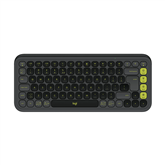 Logitech POP Icon Keys, US, graphite/green - Wireless keyboard
