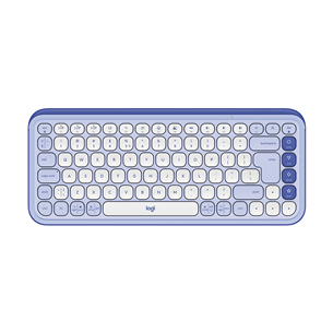 Logitech POP Icon Keys, US, violetinė/balta - Belaidė klaviatūra 920-013074