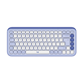 Logitech POP Icon Keys, US, lilac/off-white - Wireless keyboard