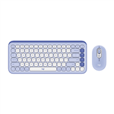 Logitech POP Icon Combo, US, lilac/off white - Wireless desktop