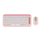 Logitech POP Icon Combo, US, rose/off white - Wireless desktop
