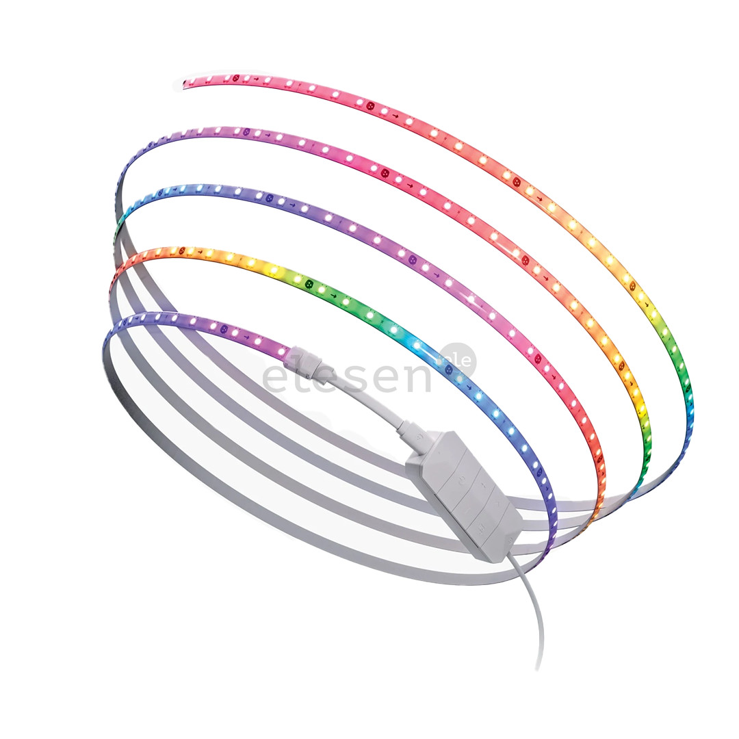 Nanoleaf Matter Smart Addressable Multicolor HD Lightstrip, 5 m, RGB, balta - LED šviesos juosta