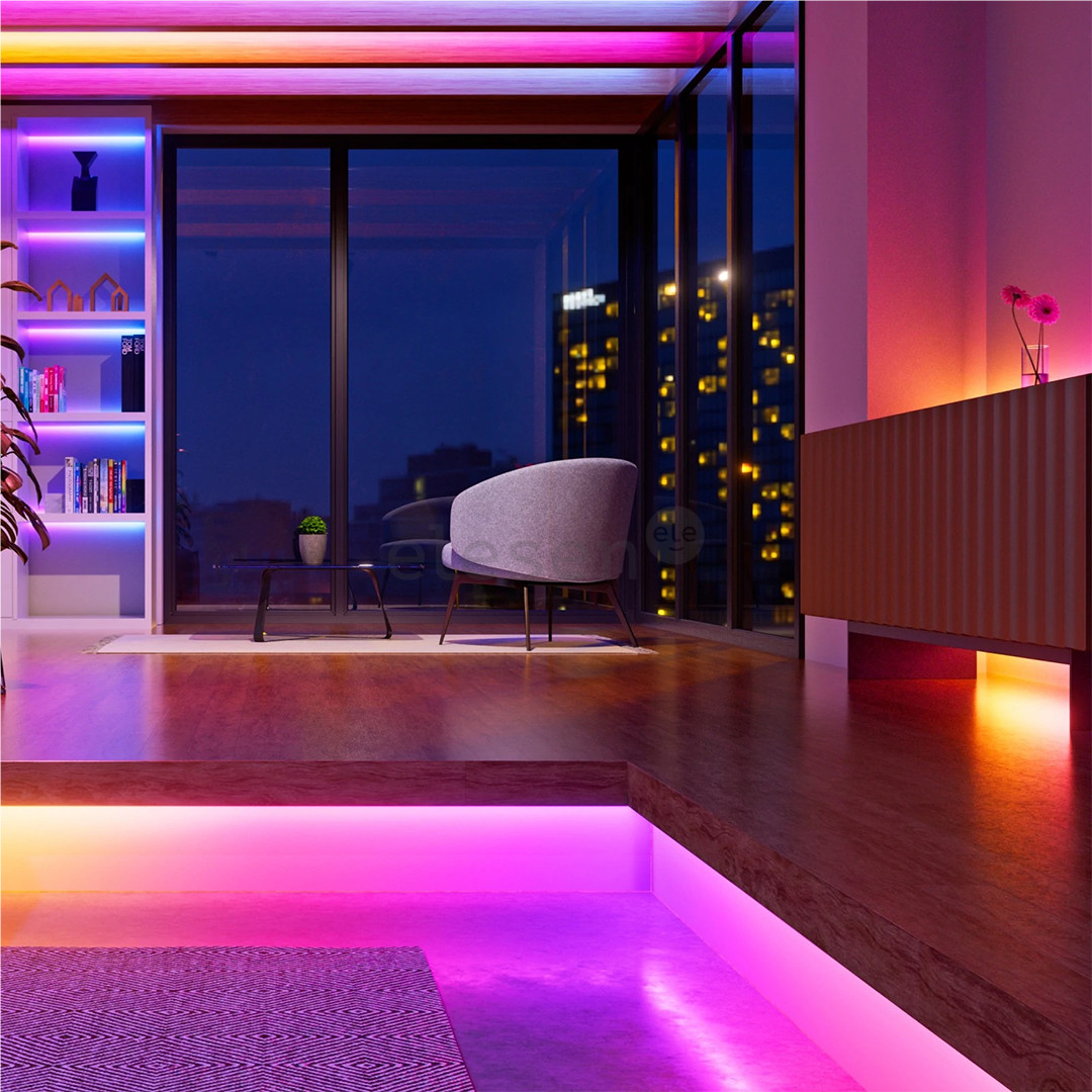 Nanoleaf Matter Smart Addressable Multicolor HD Lightstrip, 5 m, RGB, balta - LED šviesos juosta