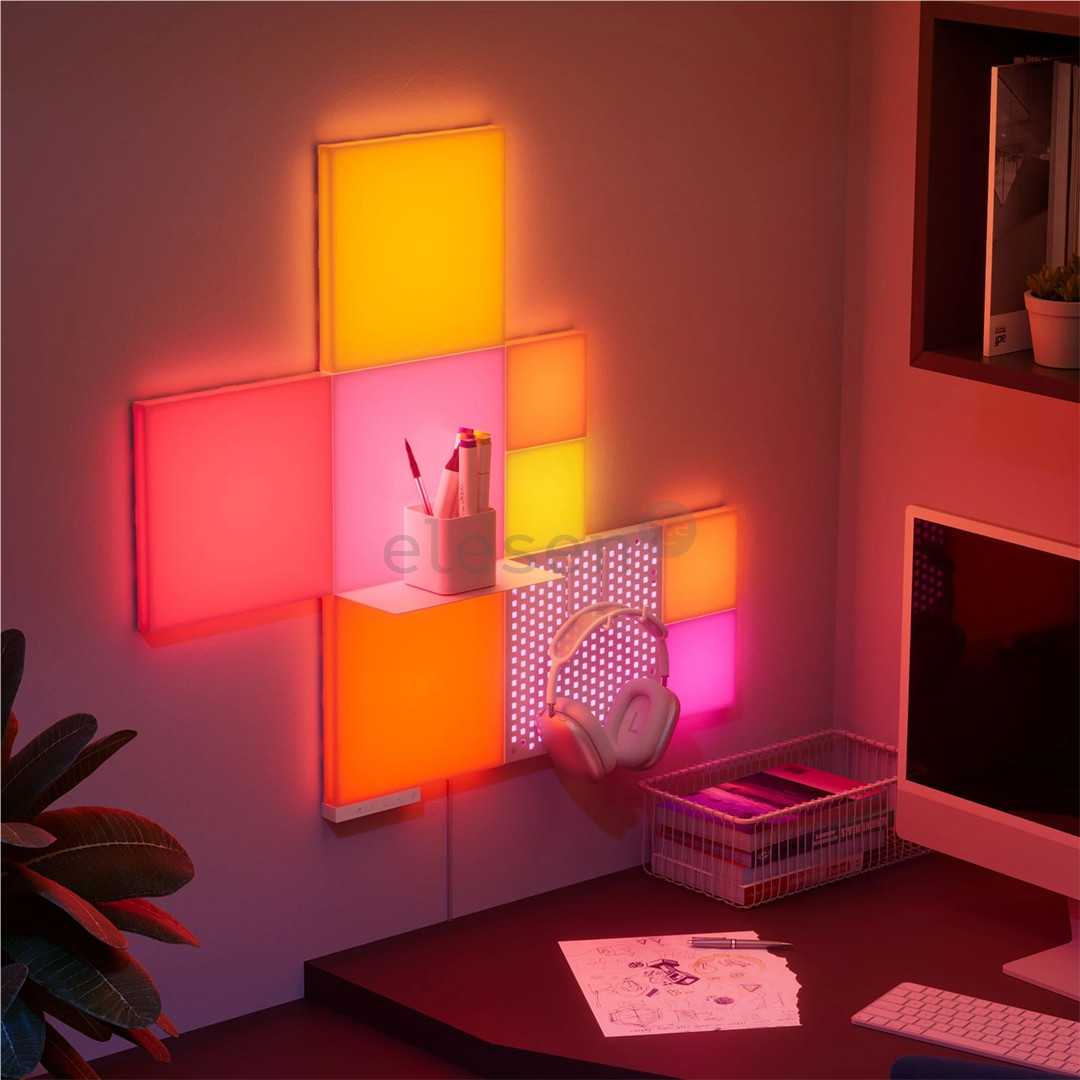 Nanoleaf Blocks Combo XL Smarter Kit, 10 vnt. - Išmaniosios LED panelės