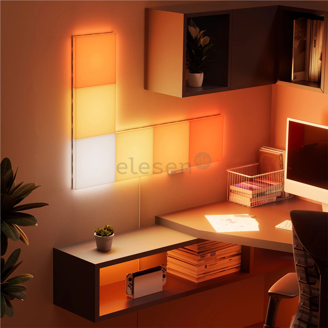 Nanoleaf Blocks Squares Smarter Kit, 6 panelės - Išmanios LED panelės