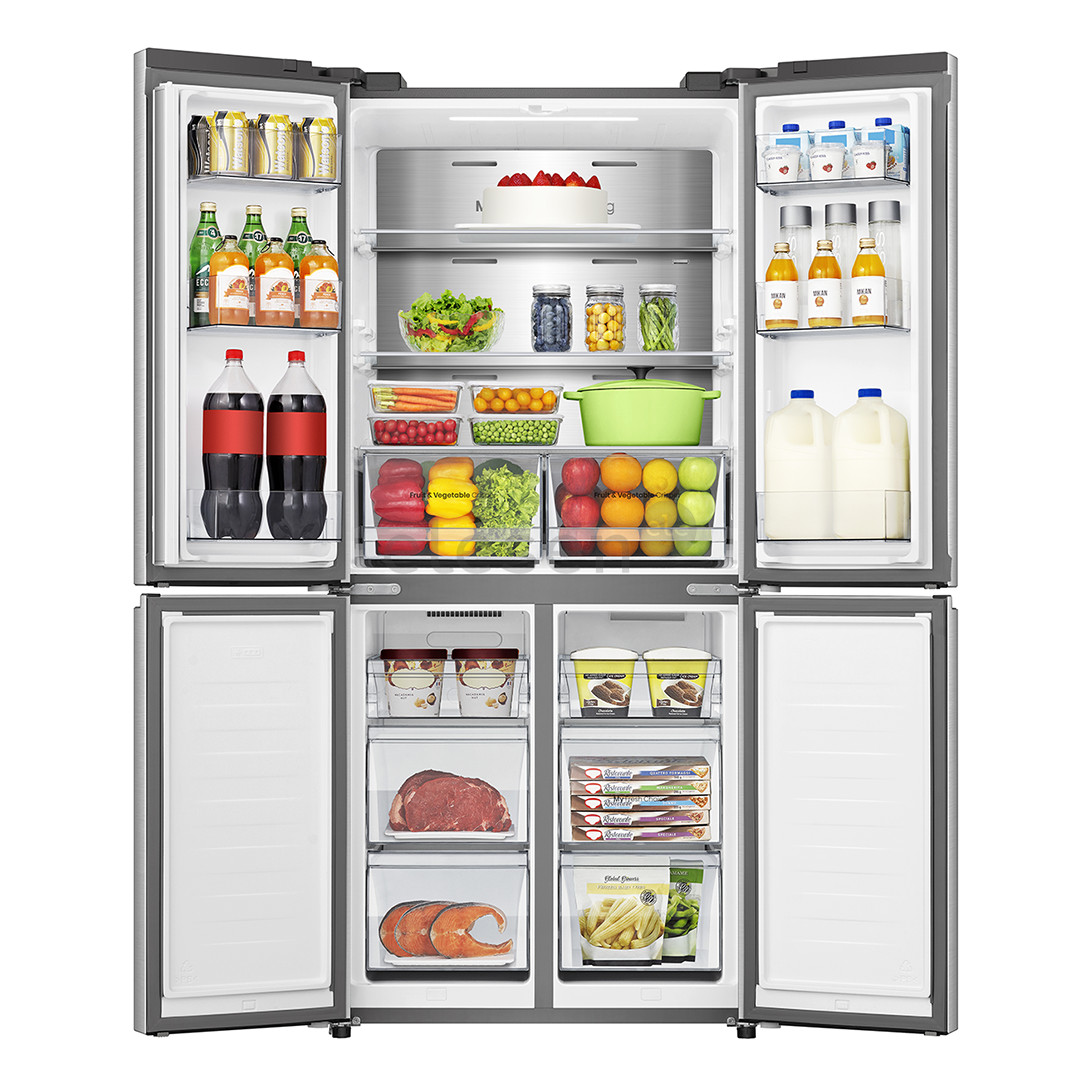 SBS šaldytuvas Hisense, Cross Door, No Frost, 483 L, aukštis 179 cm, pilkas  Prekė-RQ5P470SAIE