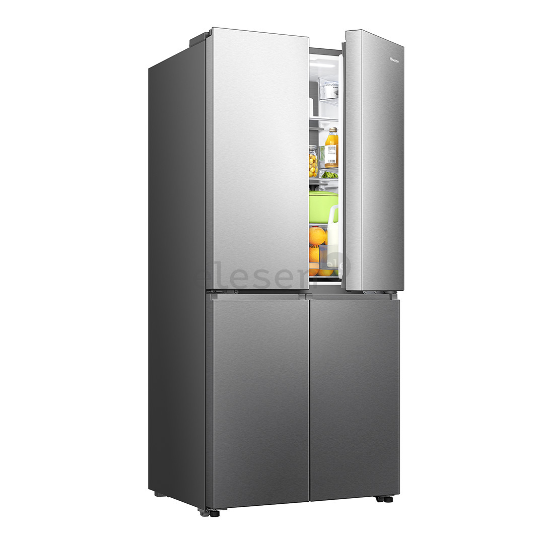 SBS šaldytuvas Hisense, Cross Door, No Frost, 483 L, aukštis 179 cm, pilkas  Prekė-RQ5P470SAIE