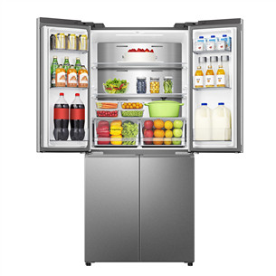 SBS šaldytuvas Hisense, Cross Door, No Frost, 483 L, aukštis 179 cm, pilkas  Prekė-RQ5P470SAIE