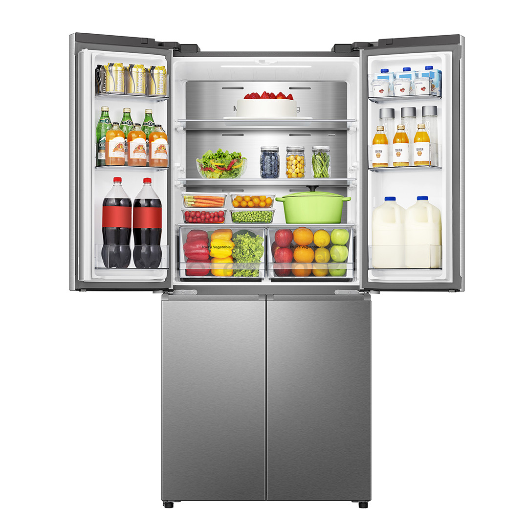 SBS šaldytuvas Hisense, Cross Door, No Frost, 483 L, aukštis 179 cm, pilkas  Prekė-RQ5P470SAIE