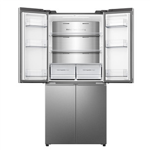 SBS šaldytuvas Hisense, Cross Door, No Frost, 483 L, aukštis 179 cm, pilkas  Prekė-RQ5P470SAIE