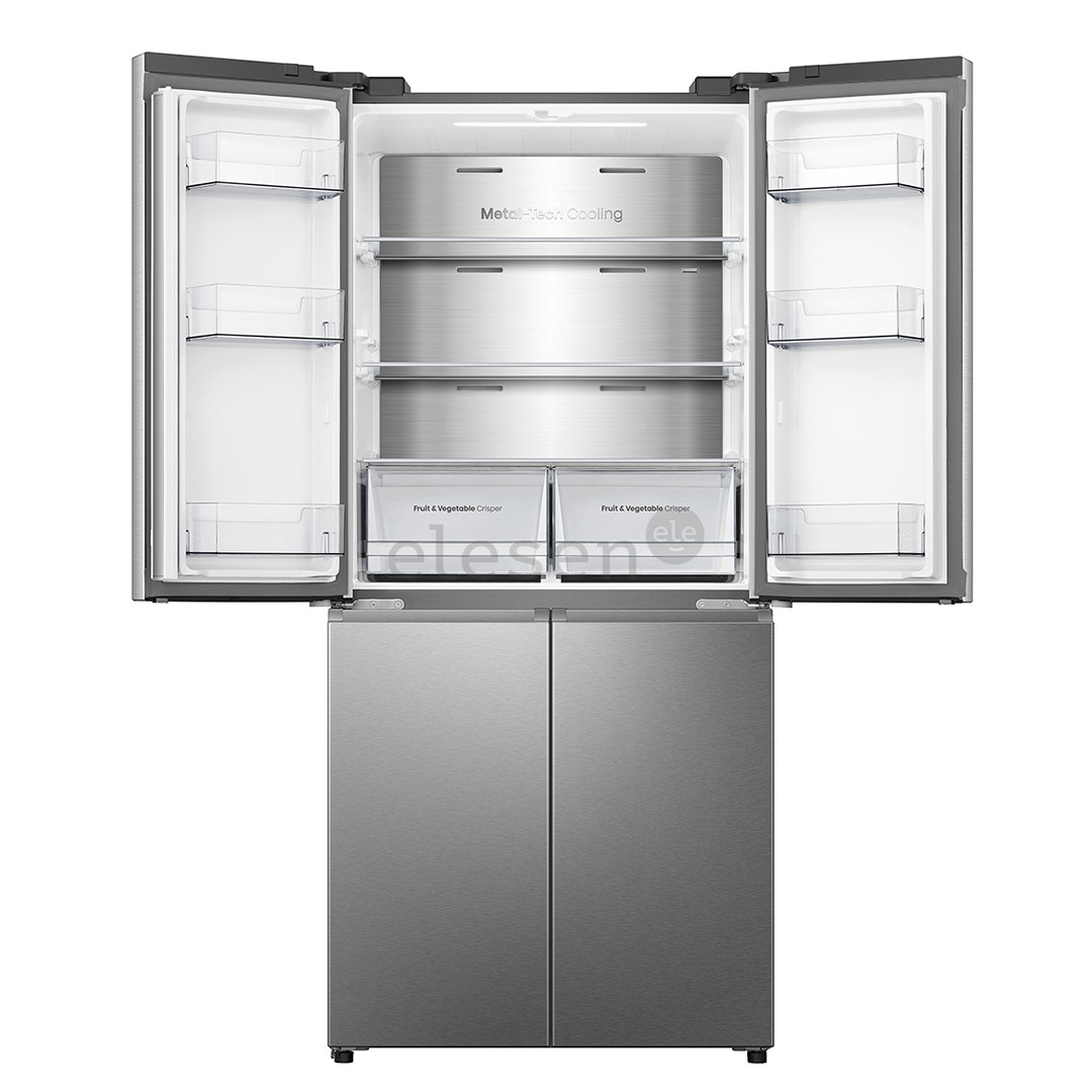 SBS šaldytuvas Hisense, Cross Door, No Frost, 483 L, aukštis 179 cm, pilkas  Prekė-RQ5P470SAIE