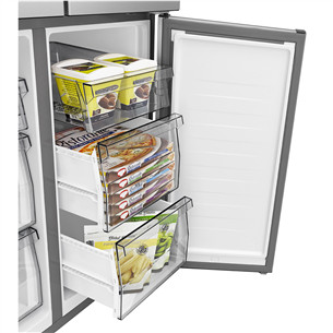 SBS šaldytuvas Hisense, Cross Door, No Frost, 483 L, aukštis 179 cm, pilkas  Prekė-RQ5P470SAIE