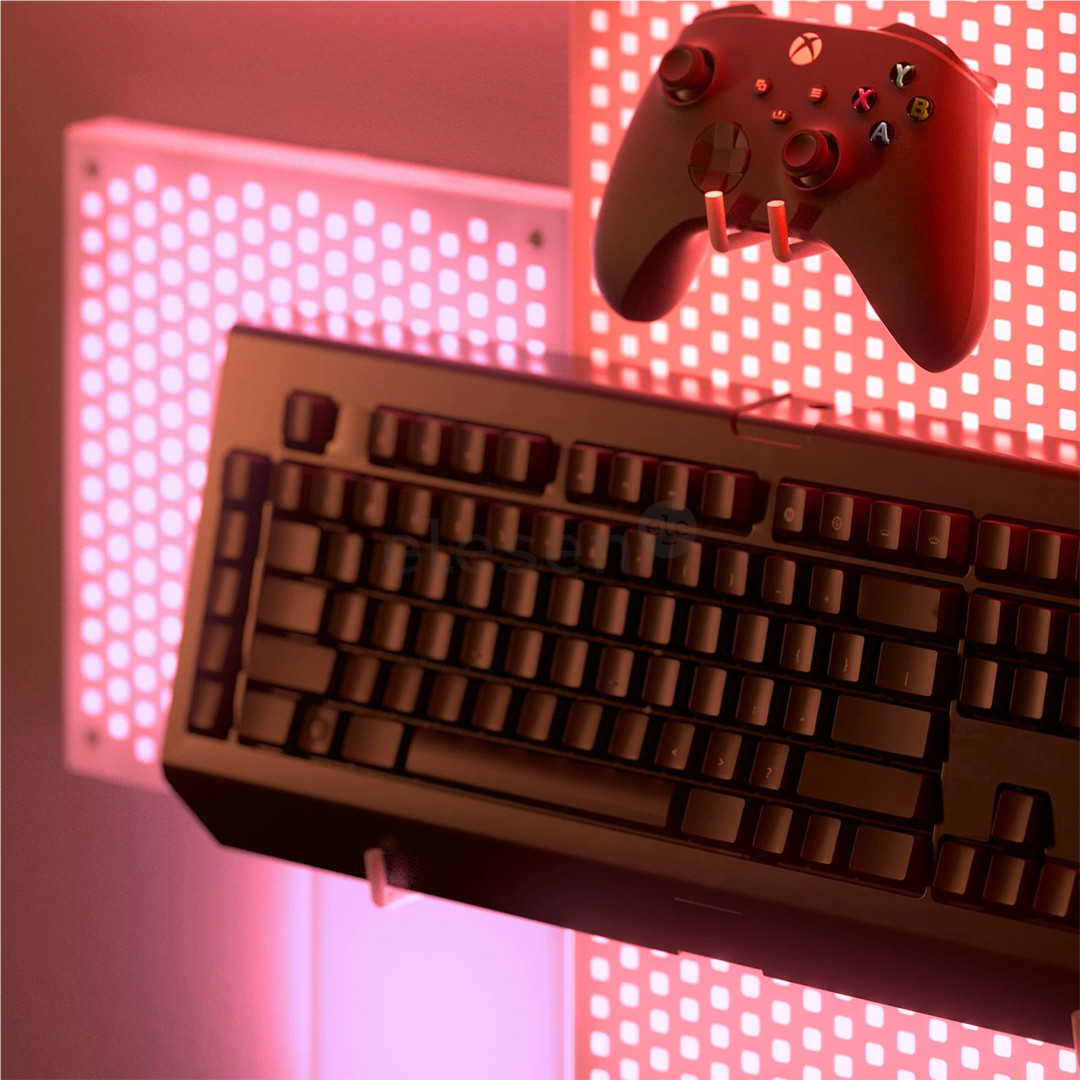 Nanoleaf Blocks Light Pegboard Add-On Kit, 1 panel, gray - Smart LED pegboard