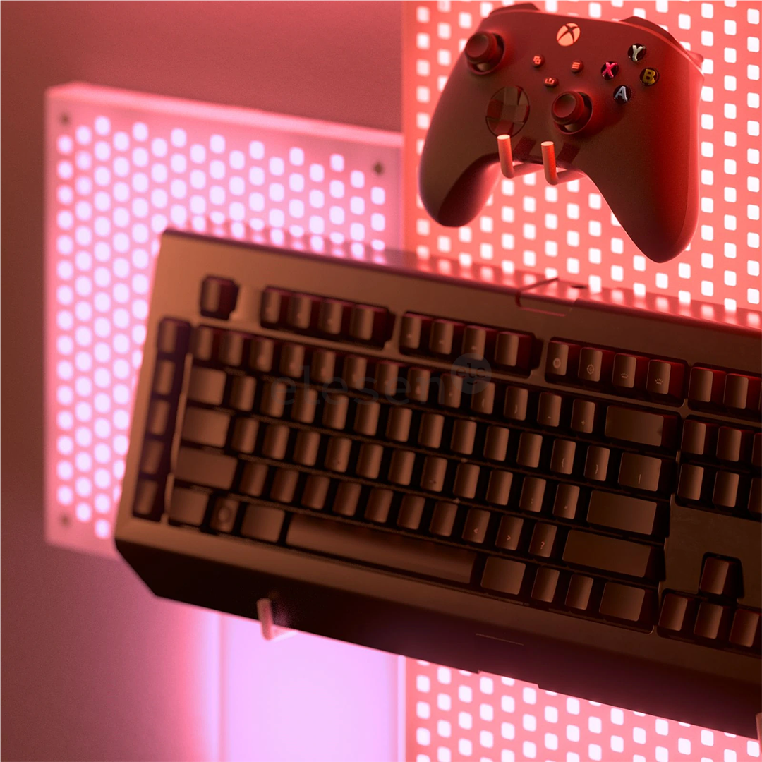 Nanoleaf Blocks Light Pegboard Add-On Kit, 1 panel, gray - Smart LED pegboard