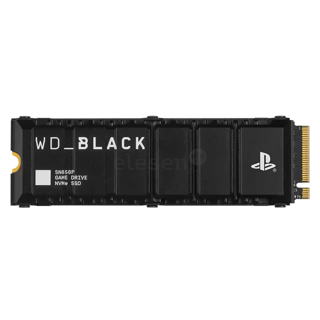 Western Digital WD_BLACK SN850P, 2 TB, PS5, juoda - SSD