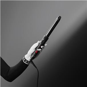 Rowenta x KARL LAGERFELD, 25 mm, juodos - Plaukų garbanojimo žnyplės