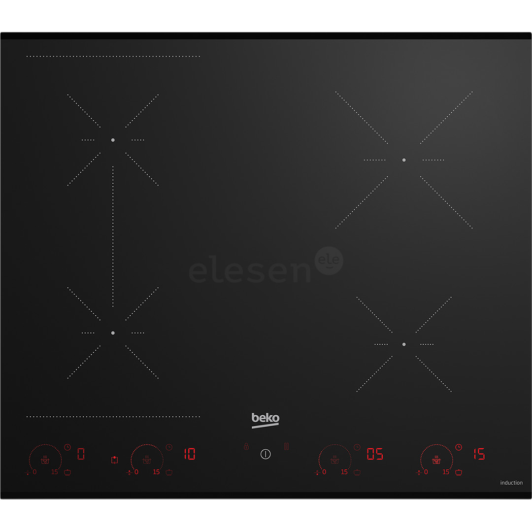 Beko, IndiFlex, width 59 cm, black - Built-in induction hob