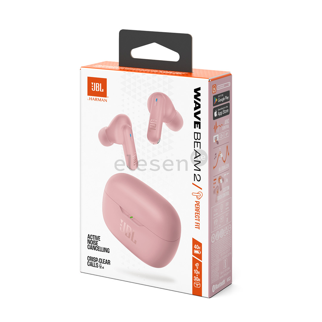 JBL Wave Beam 2, pink - True wireless earphones