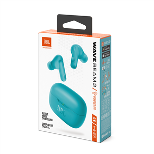 JBL Wave Beam 2, mėlynos - Belaidės ausinės