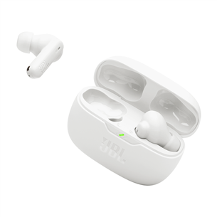 JBL Wave Beam 2, baltos - Belaidės ausinės