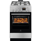 Electrolux Steambake, 58 L, plotis 50 cm, nerūdijančio plieno - Dujinė viryklė su elektrine orkaite