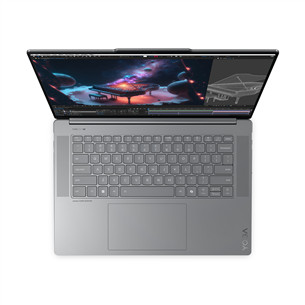Lenovo Yoga Slim 7i 15ILL9, 15.3'', 2.8K, WQXGA+, Ultra 7, 32 GB, 512 GB, Copilot+, ENG, pilkas - Nešiojamasis kompiuteris