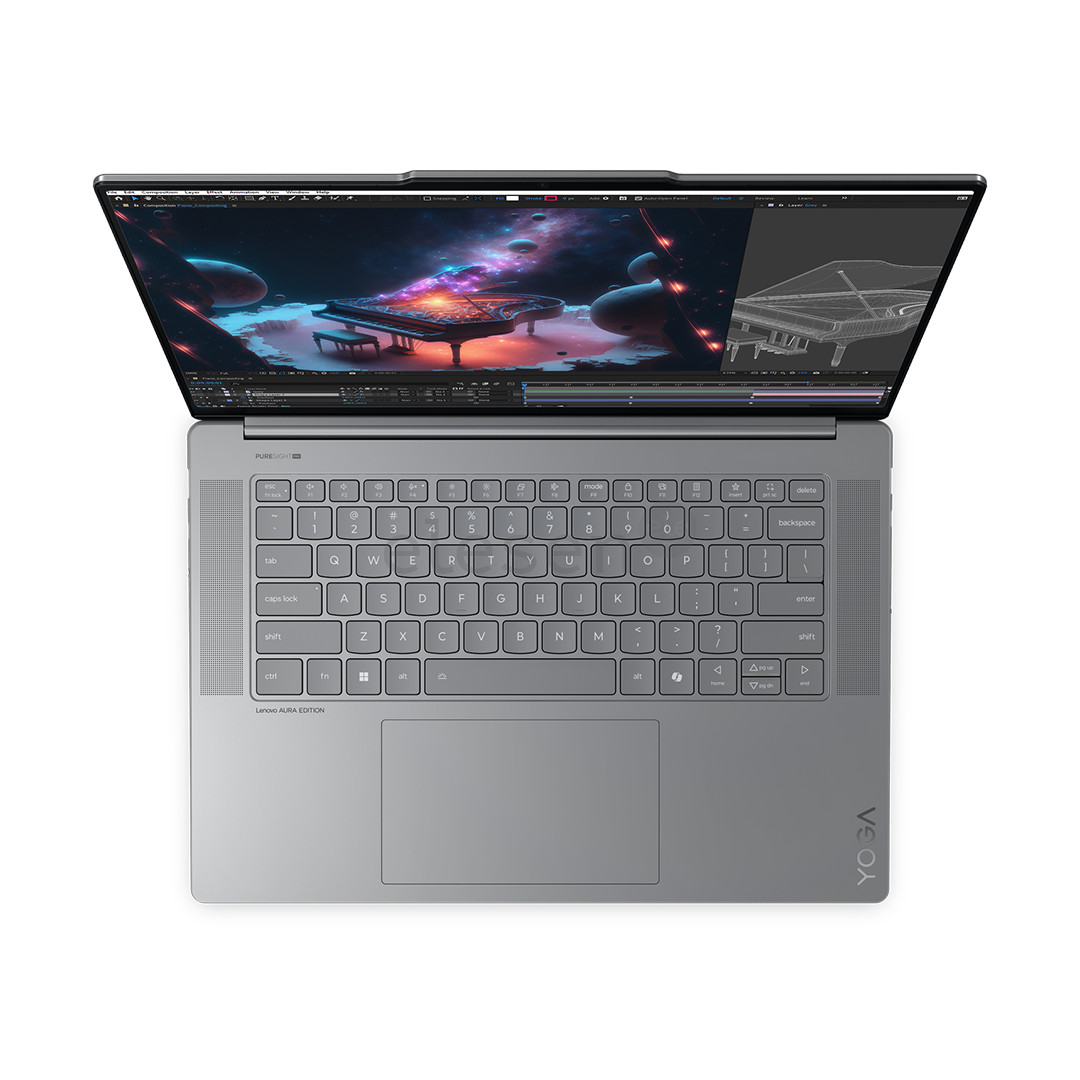 Lenovo Yoga Slim 7i 15ILL9, 15.3'', 2.8K, WQXGA+, Ultra 7, 32 GB, 512 GB, Copilot+, ENG, pilkas - Nešiojamasis kompiuteris