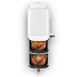 Ninja SL400EU Double Stack XL, 9,5 l, 2470 W, balta - Karšto oro gruzdintuvė