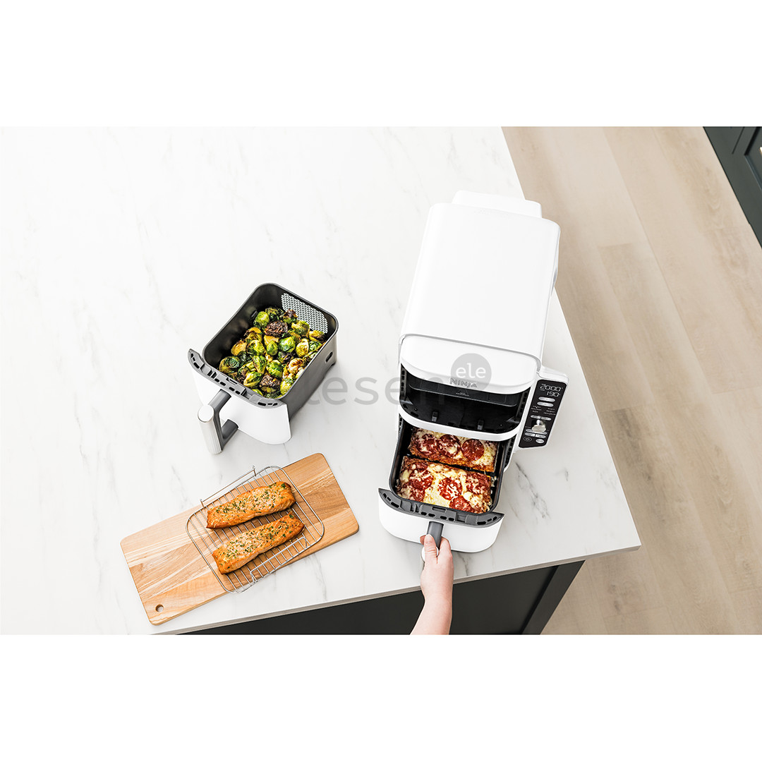 Ninja Double Stack XL 9,5 л, 2470 Вт, белый - Аэрогриль