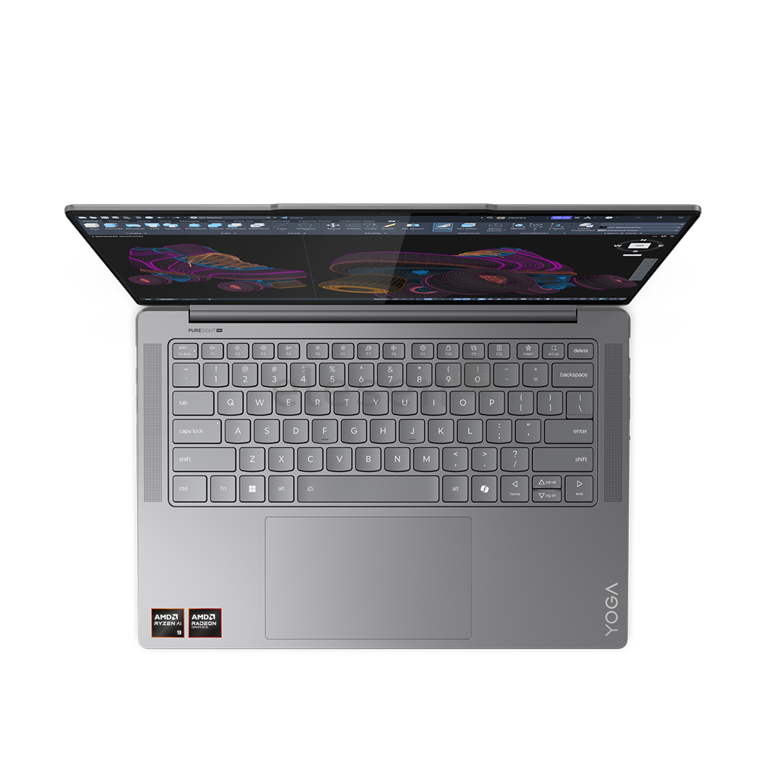 Lenovo Yoga Pro 7 14ASP9, 14,5'', 120 Hz, WQXGA+, OLED, Ryzen AI 9, 32 GB, 1 TB, Copilot+, ENG, luna grey - Notebook