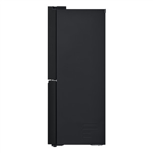 LG, NoFrost, Instaview, 508 л, высота 179 см, черный - SBS-холодильник
