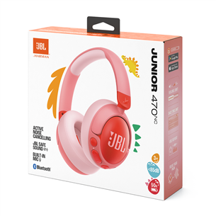 JBL Junior 470NC, rožinės - Vaikiškos ausinės