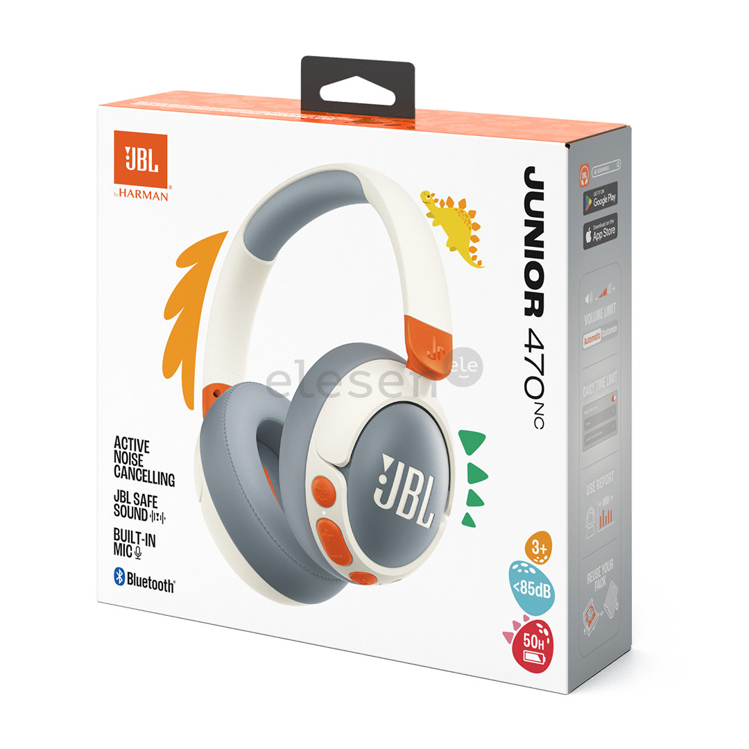 JBL Junior 470NC, белый - Беспроводные наушники