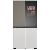 SBS-Šaldytuvas  LG MoodUP, 617 L, aukštis 187 cm, pilkas/baltas   Prekė-GMV960NNME.ANNQEUR